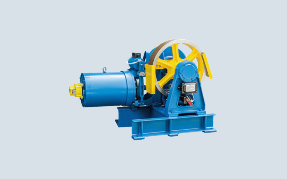 Geared Elevator Traction Machine