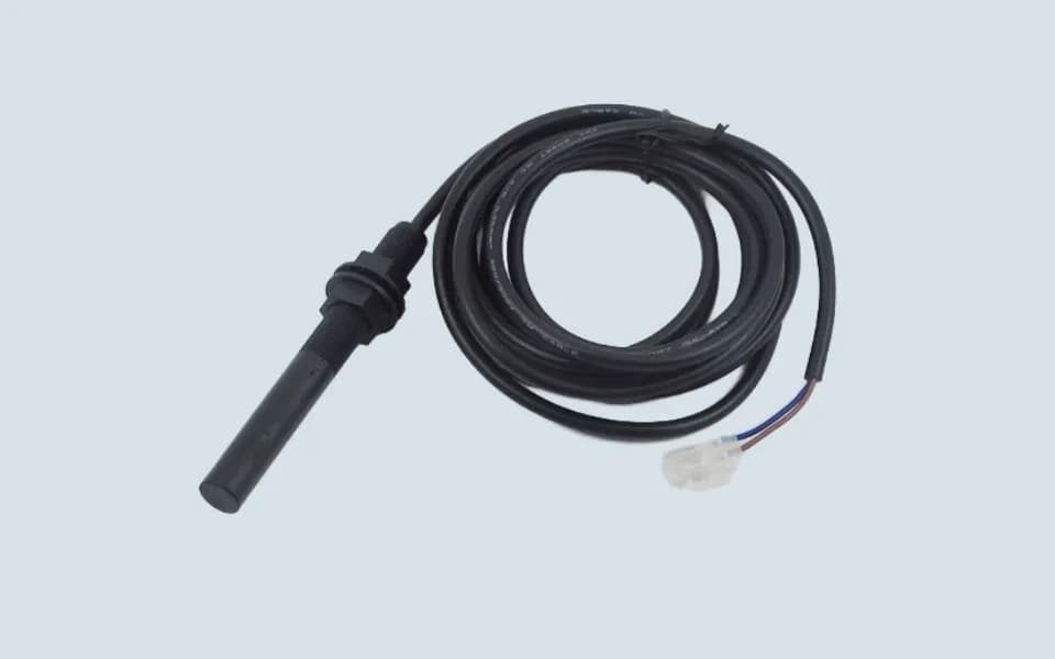 Back view of elevator leveling sensor