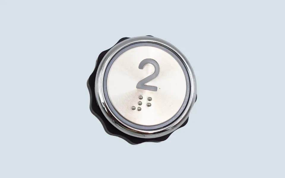 BR38A KAN-JB0619 Mitsubishi Elevator Button - 2