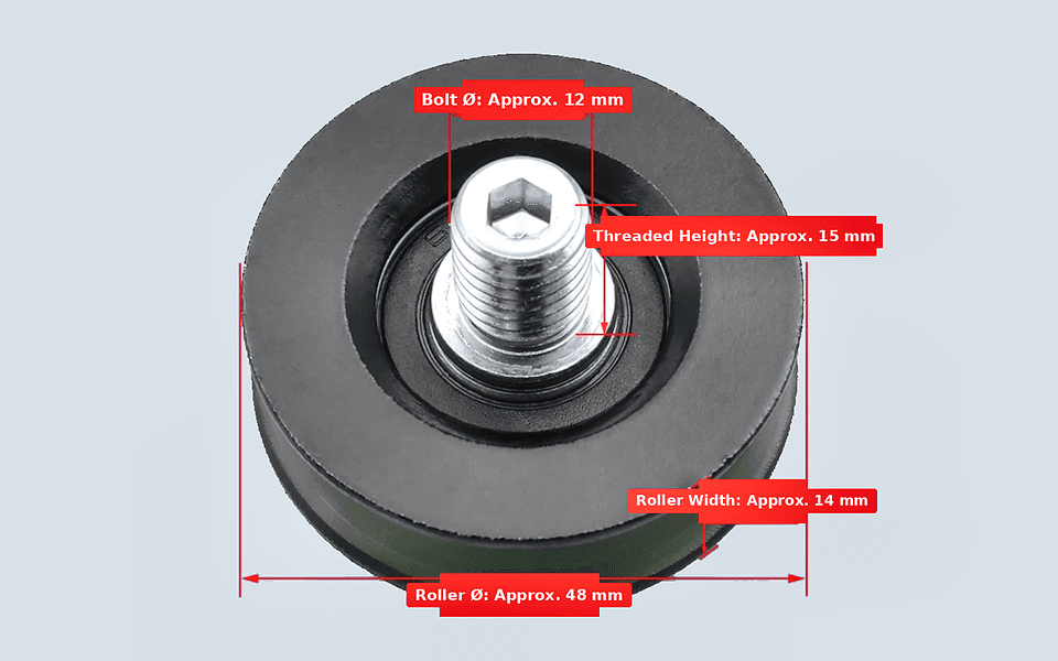 ThyssenKrupp S200 K300 Door Roller 48×14×6200 - 4