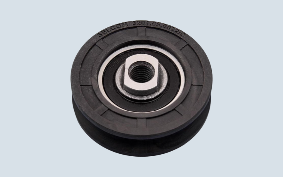 Selcom door top roller 56mm 3201.05.0032 side view