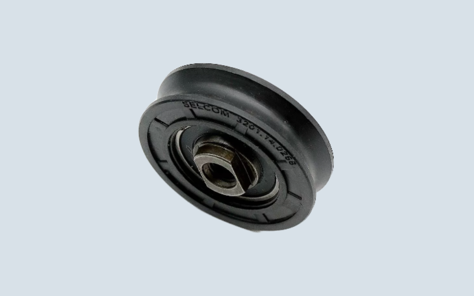Selcom strengthened top roller 56mm 3201.14.0268 side view